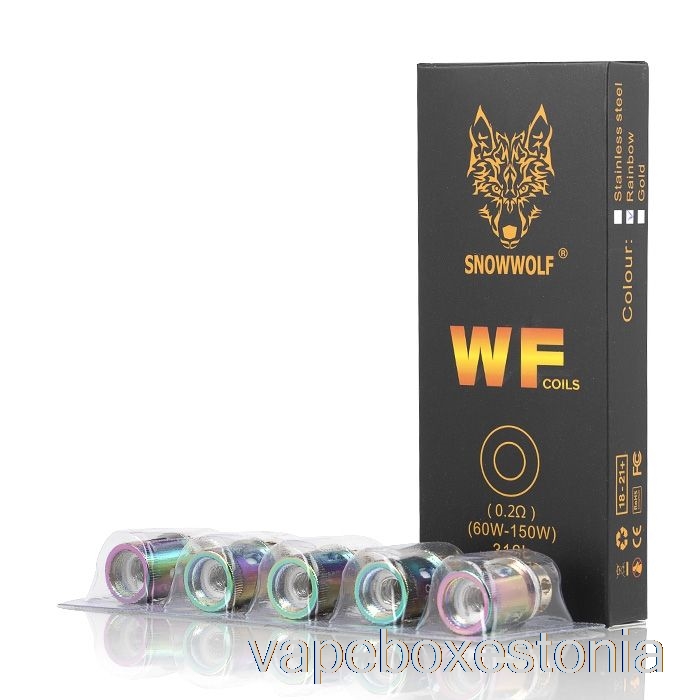 Vape Box Estonia Snowwolf Wolf Wf Asenduspoolid 0,2ohm Wf Coils (vikerkaar)